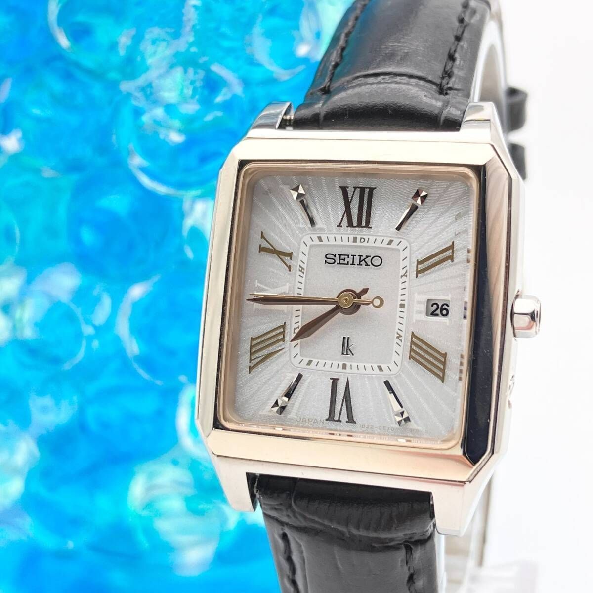 【希少】SEIKO ルキア 腕時計 スクエア 電波ソーラー 1B22-0CF0 希少】SEIKO ルキア 腕時計 スクエア 1B22-0CF0 電波ソーラー 希少
