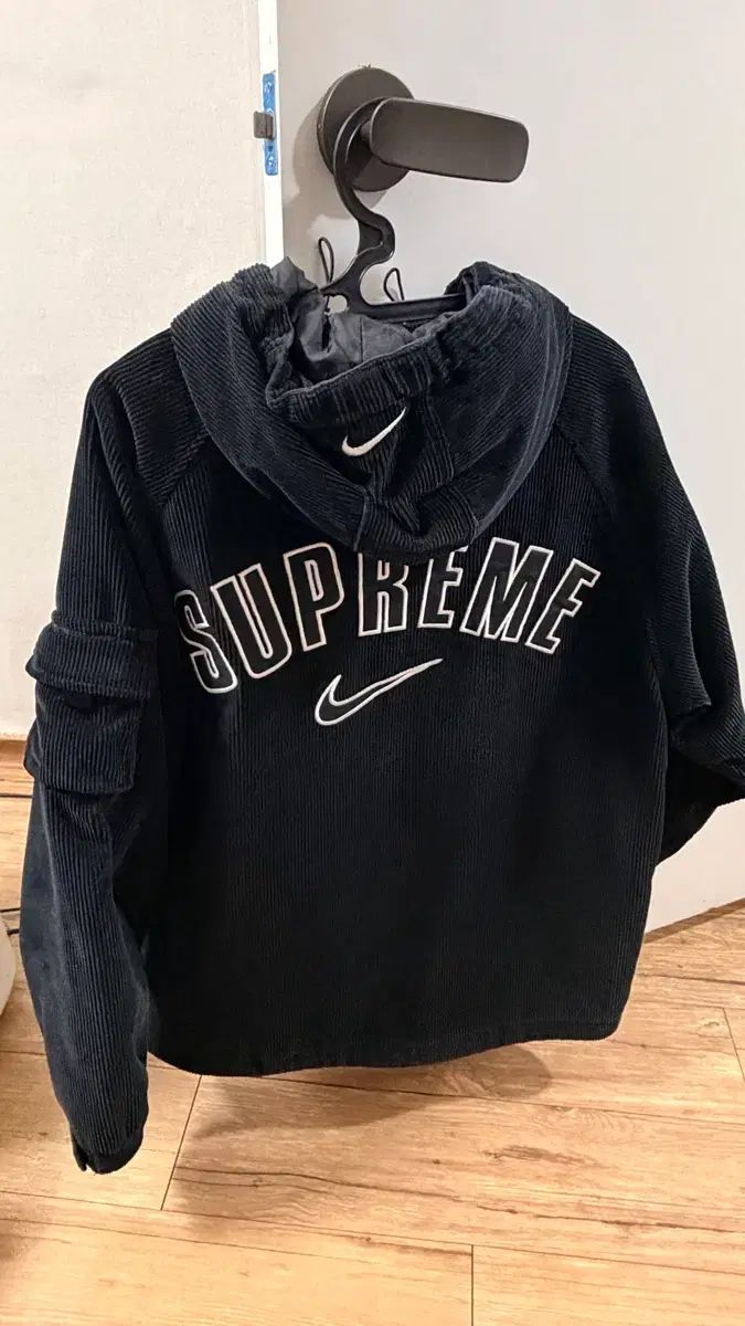 Supreme NIKE コーデュロイ フード ジャケット ブラック M