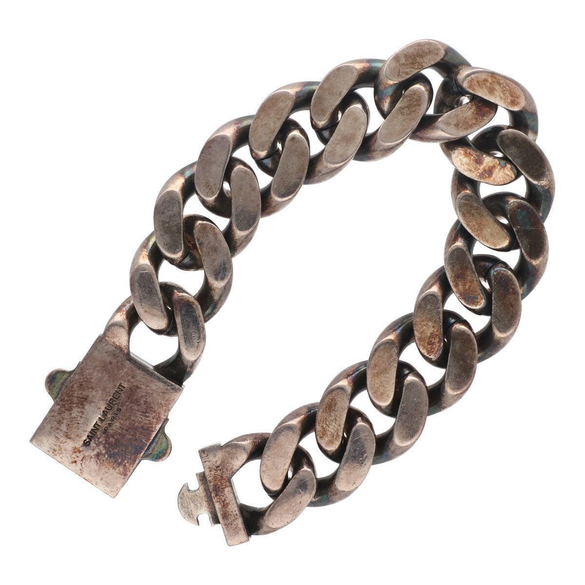 中古 Saint Laurent サンローラン ブレスレット メタルチェーンブレスレット 23023813 YM - メルカリ