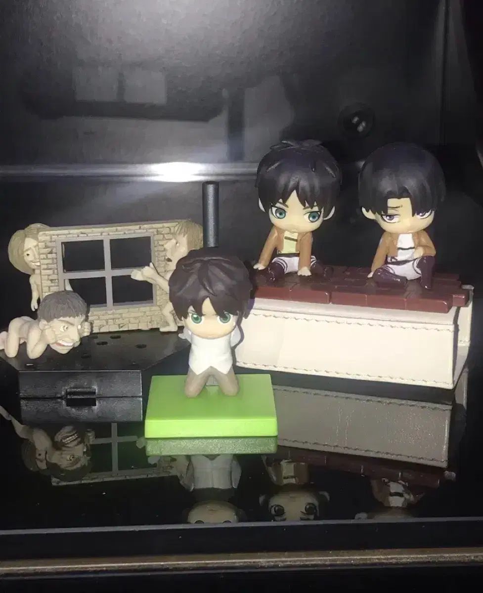 進撃の巨人 エレン リヴァイ ミニフィギュア セット ちびきゅん 一番くじ COOGI