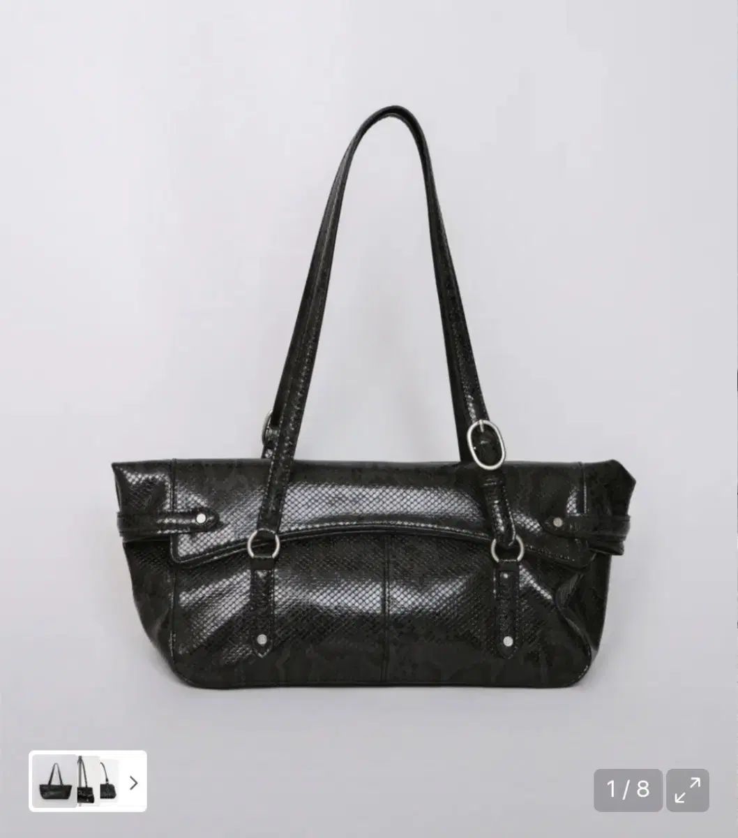 ボイルテール プレジャーズ バッグ パイソン柄 ブラック