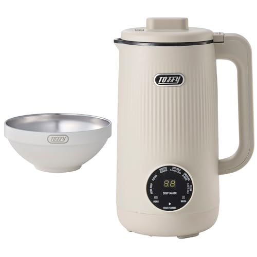 Toffy トフィー オートスープブレンダー セラミックコートタイプ 自動調理 選べる5種のオートメニュー 食べるスープ ポタージュ リゾット おかゆ 豆乳 スムージー ジュース 保温 温冷両用 クリーンモード K AS 2 6 a 673 d 44