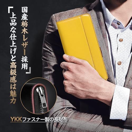 財布 メンズ 栃木レザー 長財布 本革 大容量 YKKファスナー 一流の財布職人が作る レディース財布 ウォレット 牛革 小銭入れ サイフ コンパクト シンプル 無地 男性 紳士用 おしゃれ 男女兼用 ブランド プ c 9 d 3 efaf
