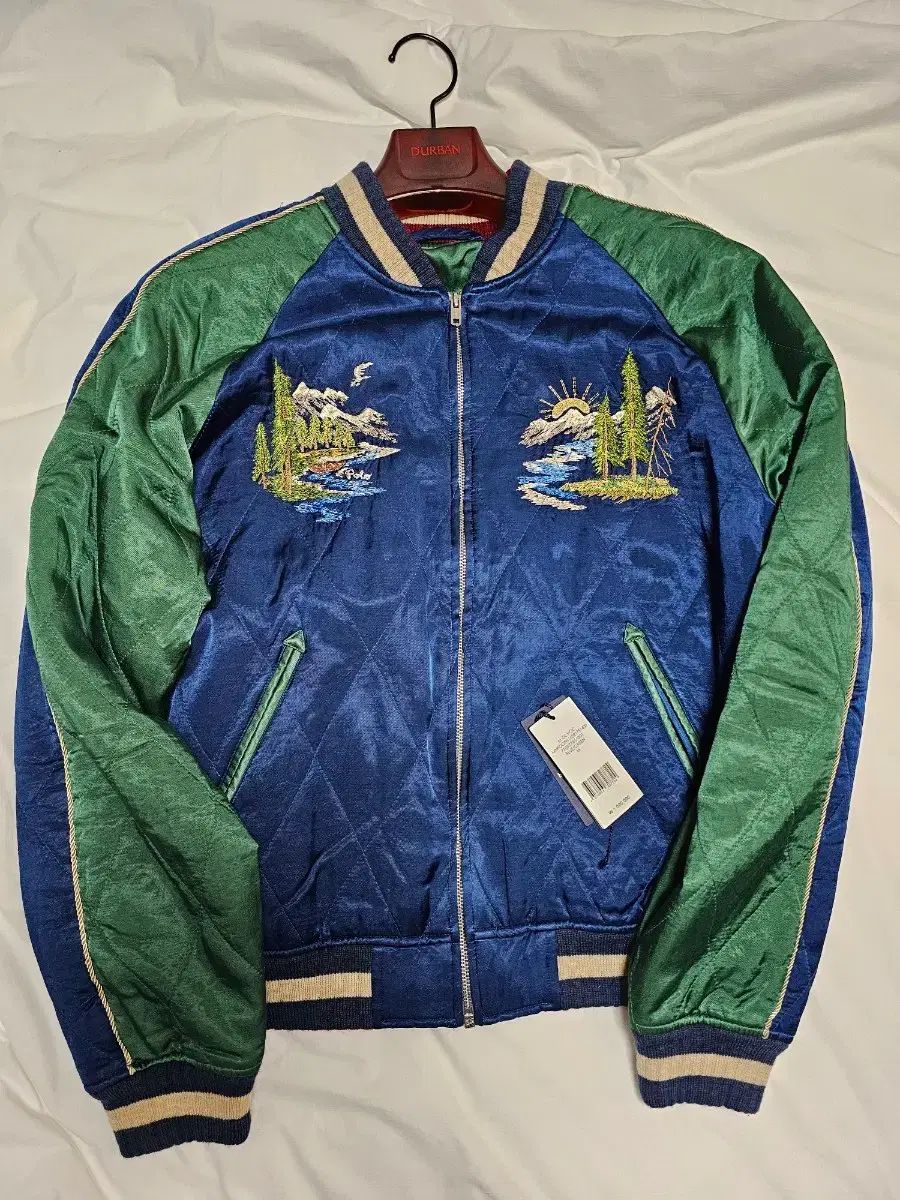 ポロ スーベニア ジャケット 刺繍 サテン M