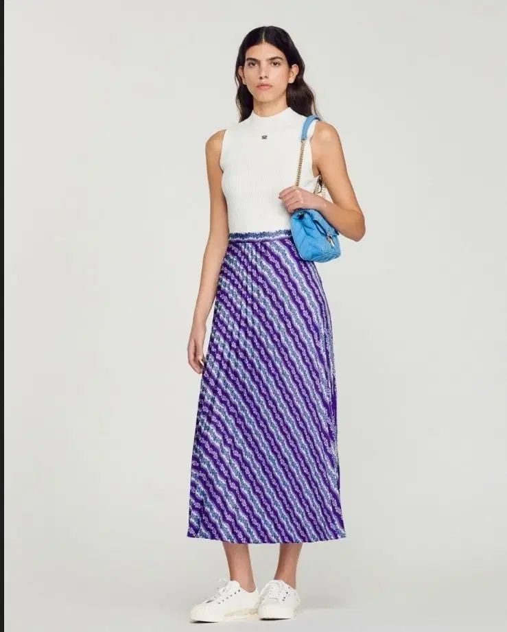 Sandro サンドロ ロング プリント スカート