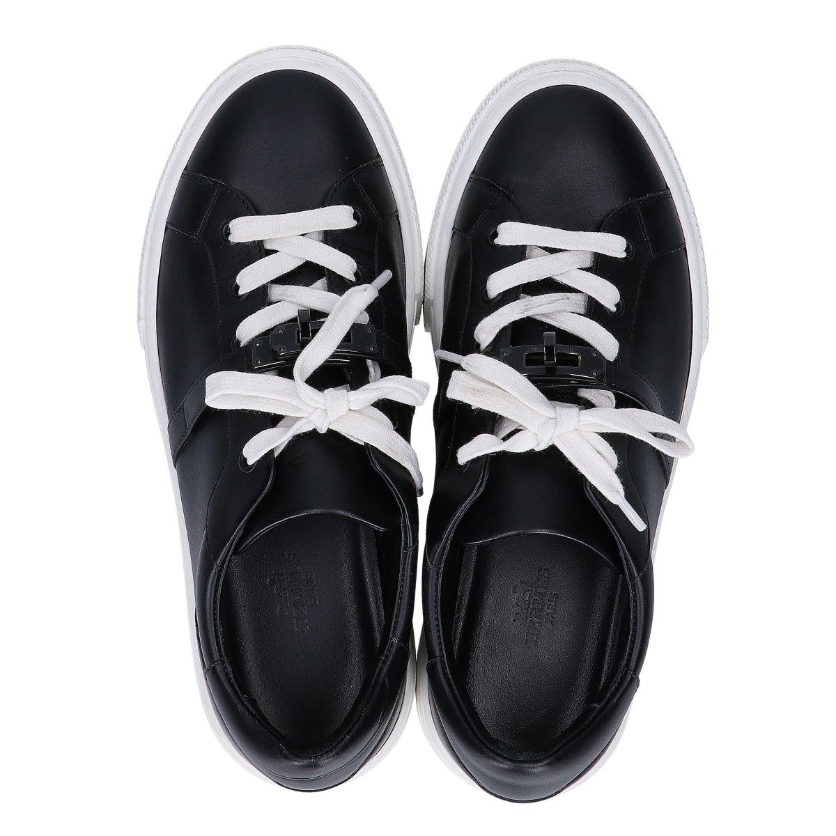 HERMES エルメス 【美品】デイ スニーカー 38 - メルカリ