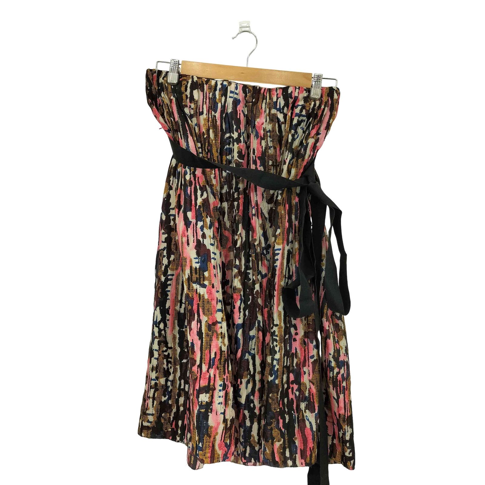 マルニ MARNI 17SS イタリア製 総柄 ベルト付き シルク スカート