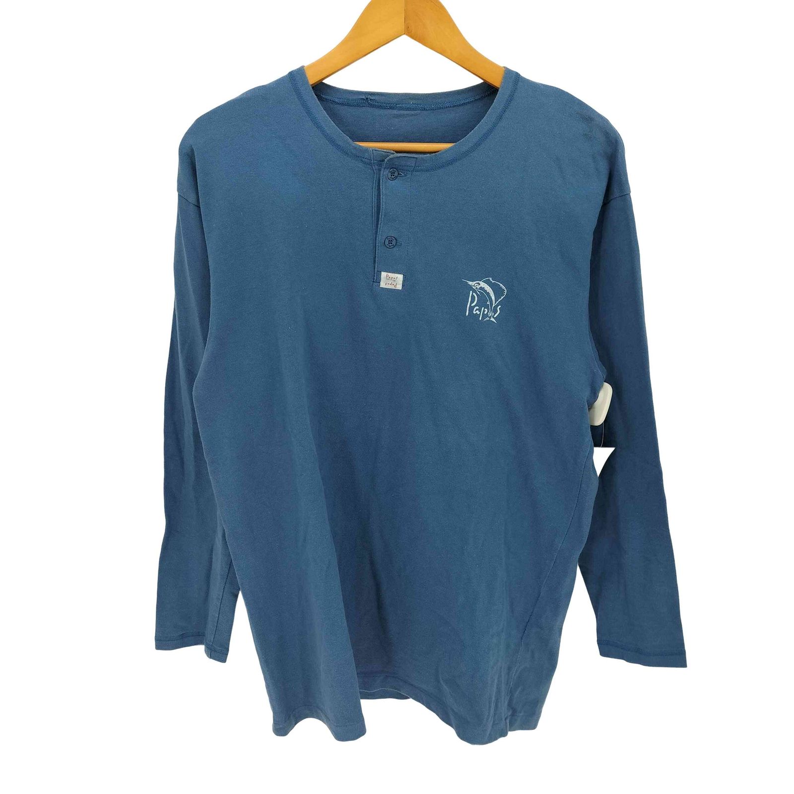 パパス papas ヘンリーネック L/S Tシャツ メンズ 表記無 - メルカリ