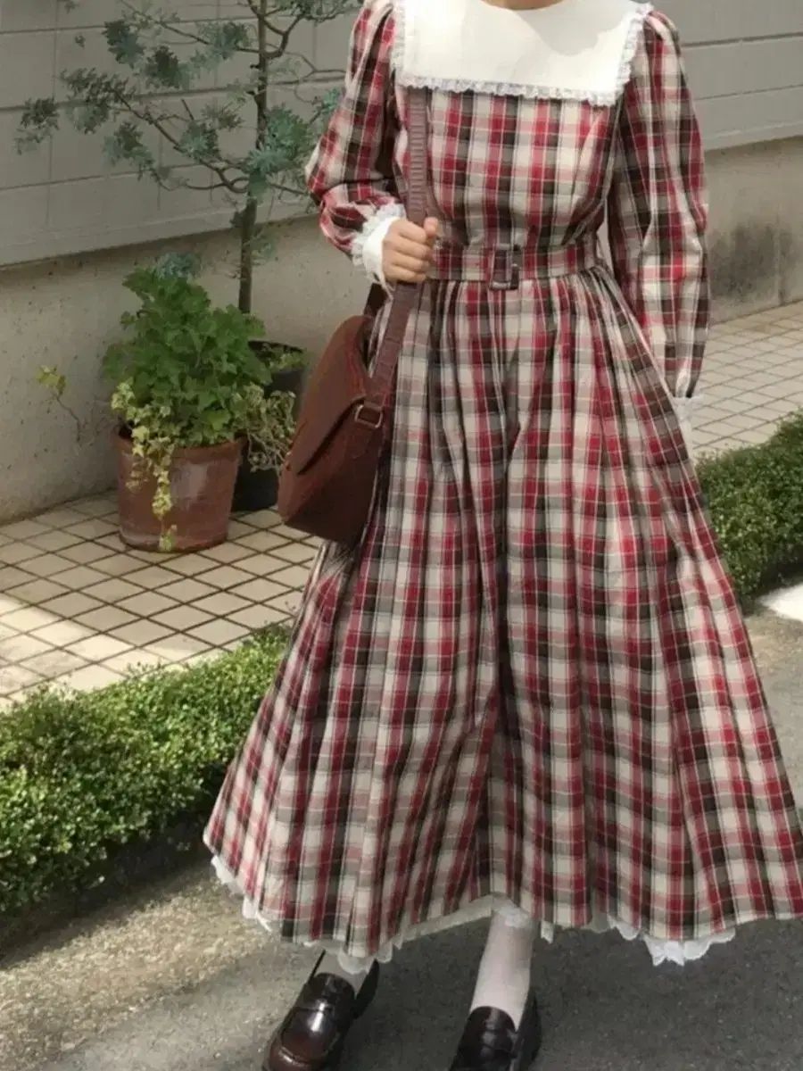 mimi boutique チェック セーラー ONE PIECE