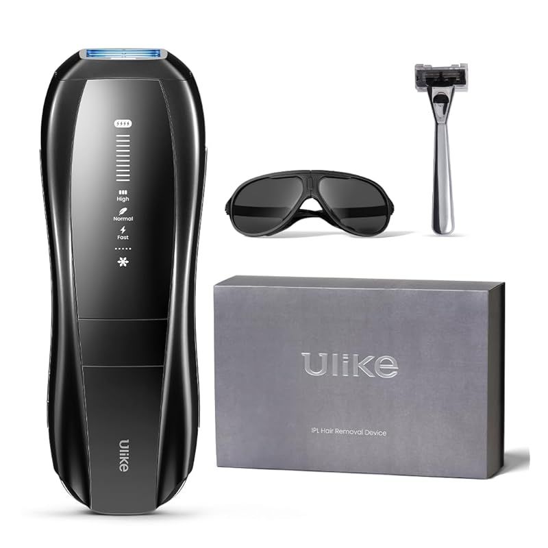 Ulike X メンズ脱毛器 サファイア冷感技術 保冷剤不要 でほぼ無痛 2年保証 週3回で効果実感 全身脱毛対応 髭 脇 脚 腕 VIO 家庭用 脱毛器 自動連射 ワイド照射 スキンセンサー搭載 ブラック 1