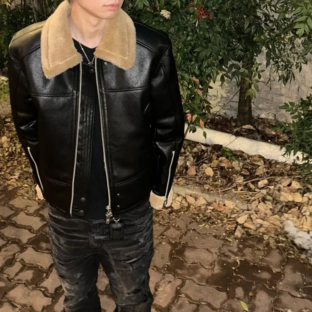 HALEINE９ アレンヌ ムートン ブラック