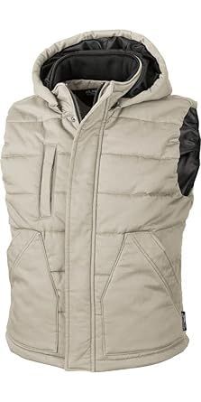 ジーベック 防寒 ベスト カジュアル 火に強い 綿 色 サンドベージュ サイズ LL