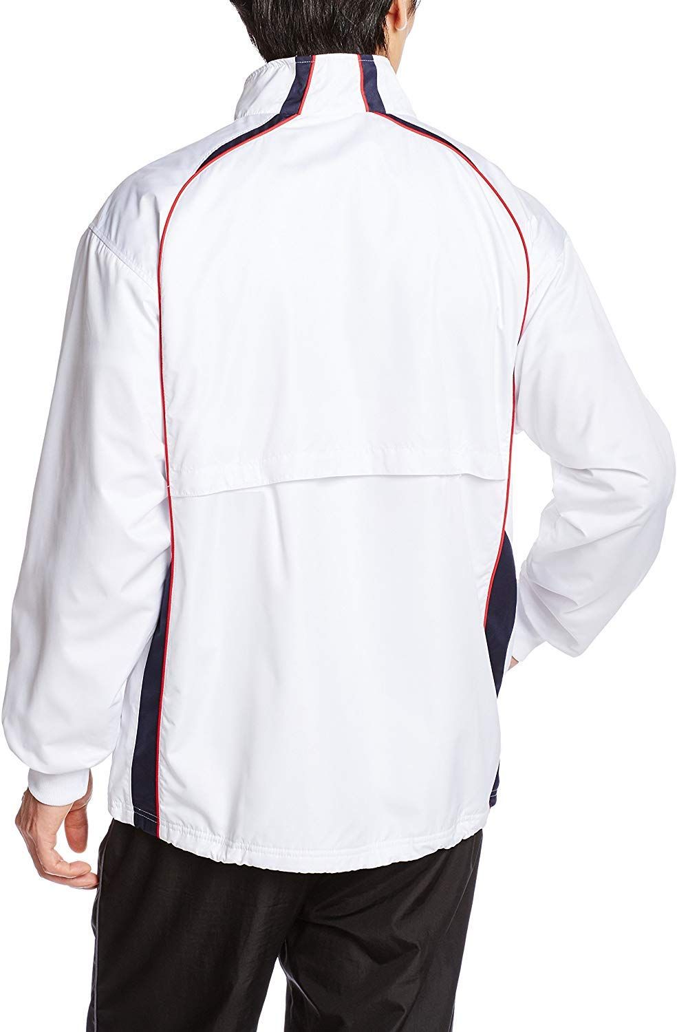 コンバース バスケ ジャケット ウォームアップジャケット 撥水 透湿 通気性 ホワイト ネイビー 日本 S 日本サイズS相当