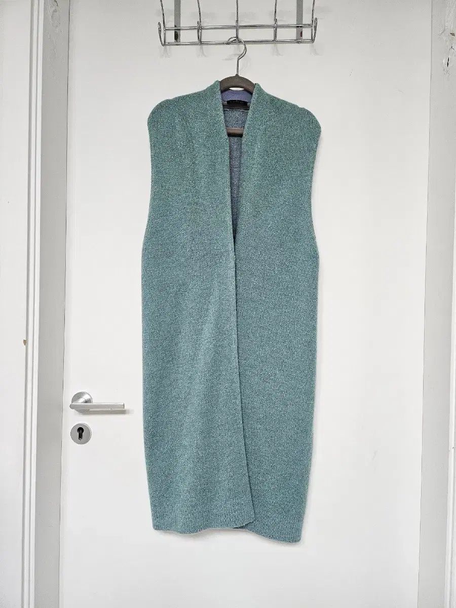 LANVIN アルパカ ロング ニット ベスト ミント色