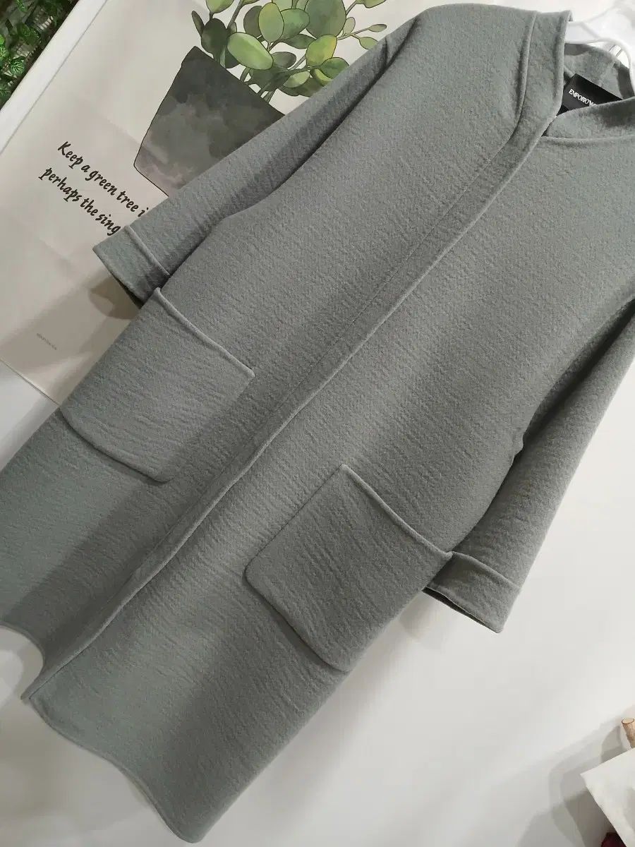 エンポリオアルマーニ ダブル ウールコート 66 使用感なし ロングコート ジャケット アウター レディース