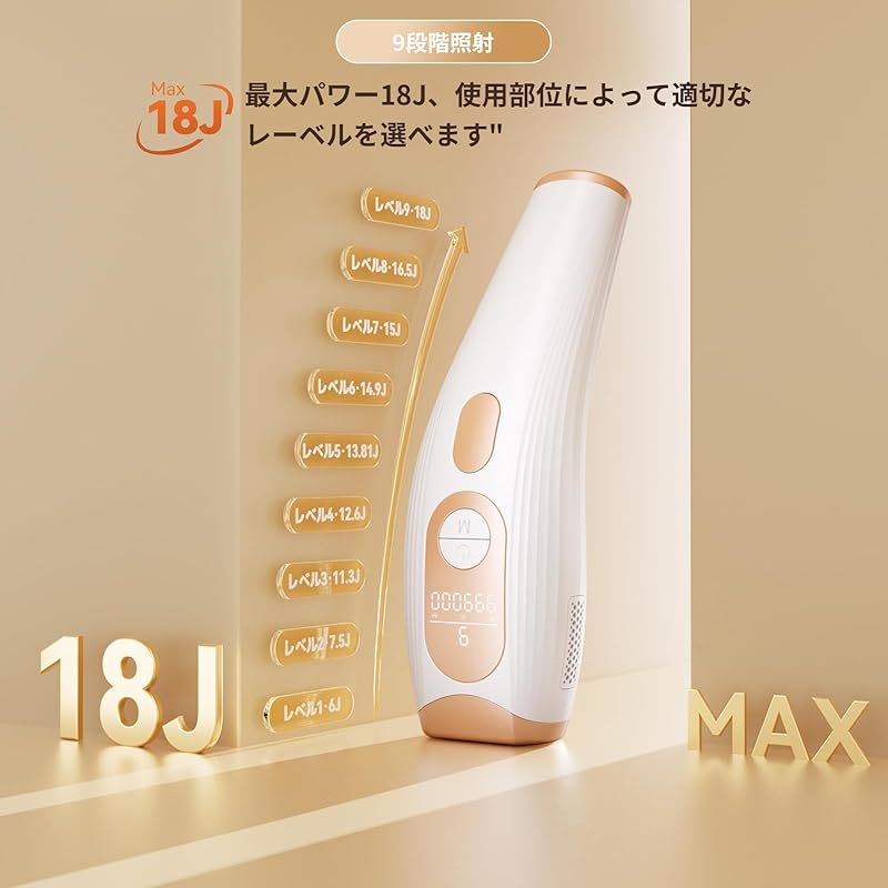即納：YUNDOO家庭用脱毛器 メンズ レディース【IPL 3.0革新的な赤色