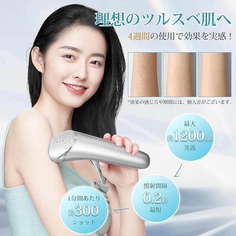 Sarlisi 脱毛器 全身脱毛 先端技術 冷風式 ソフト冷感脱毛 瞬速0 2秒 IPL光脱毛器 家庭用 3段階調節 ダブルフラッシュ 無制限照射 連続照射 光脱毛器 光エステ 男女兼用 だつもうきメンズ 髭 無痛脱毛 軽量 VIO対応 手動 自動 0
