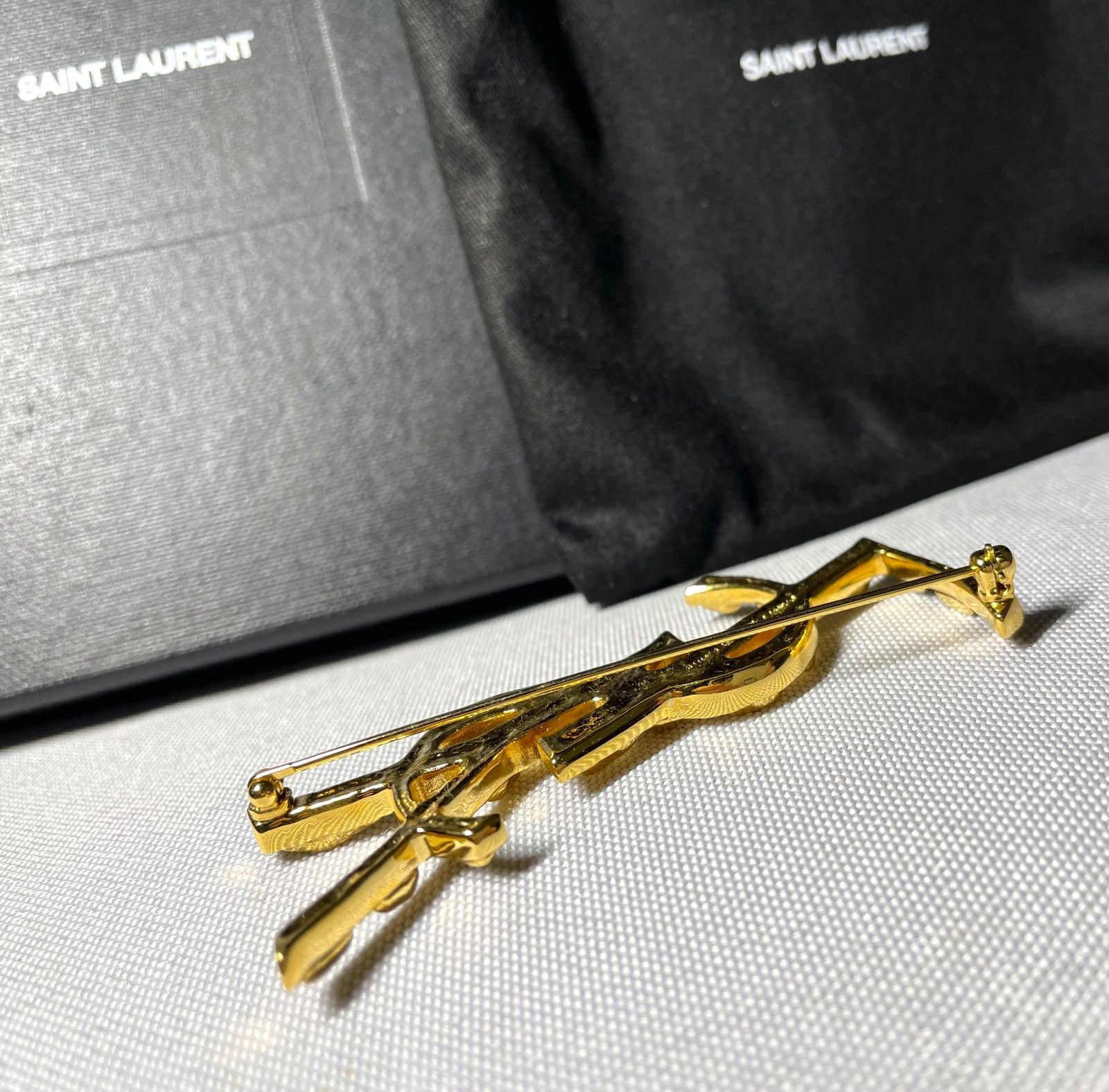 美品 Saint Laurent Paris サンローラン パリ YSL オピウム クロコ