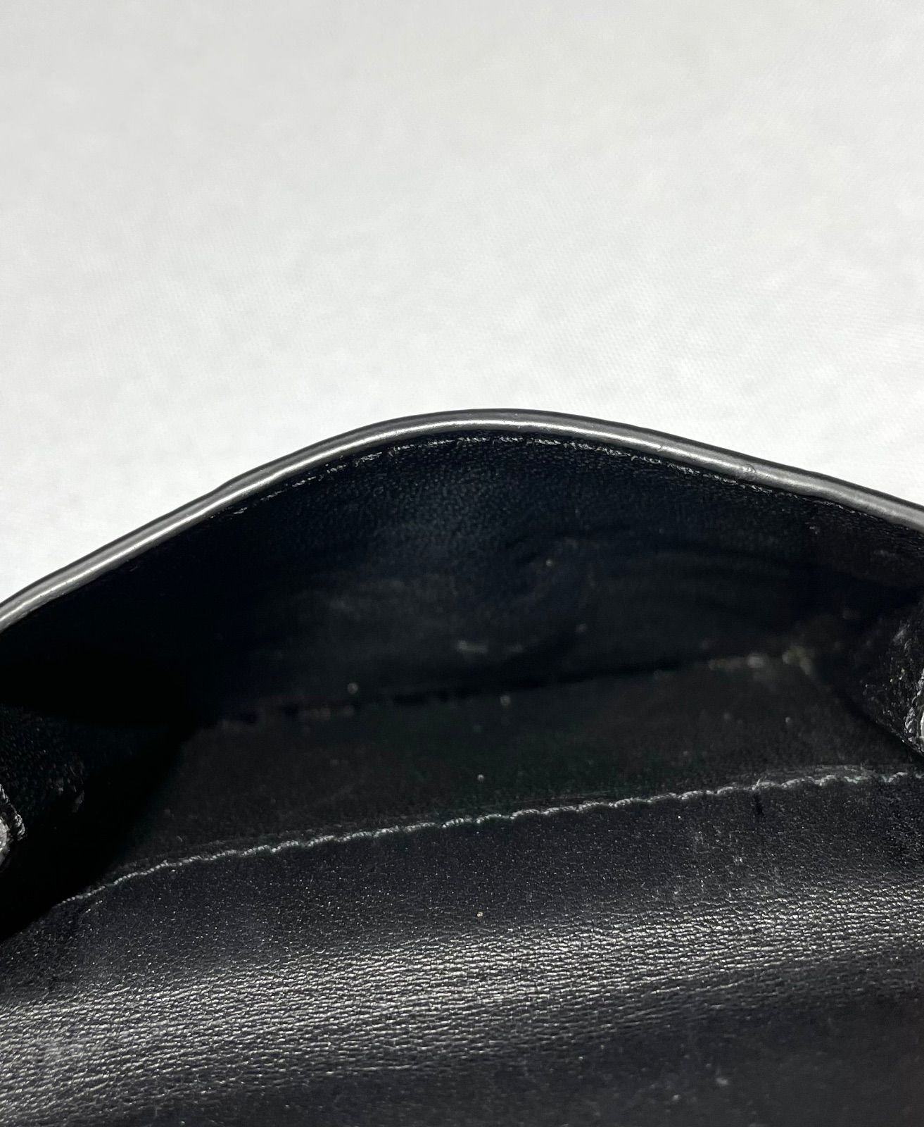 美品 Saint Laurent Paris サンローランパリ 三つ折りレザー財布 黒