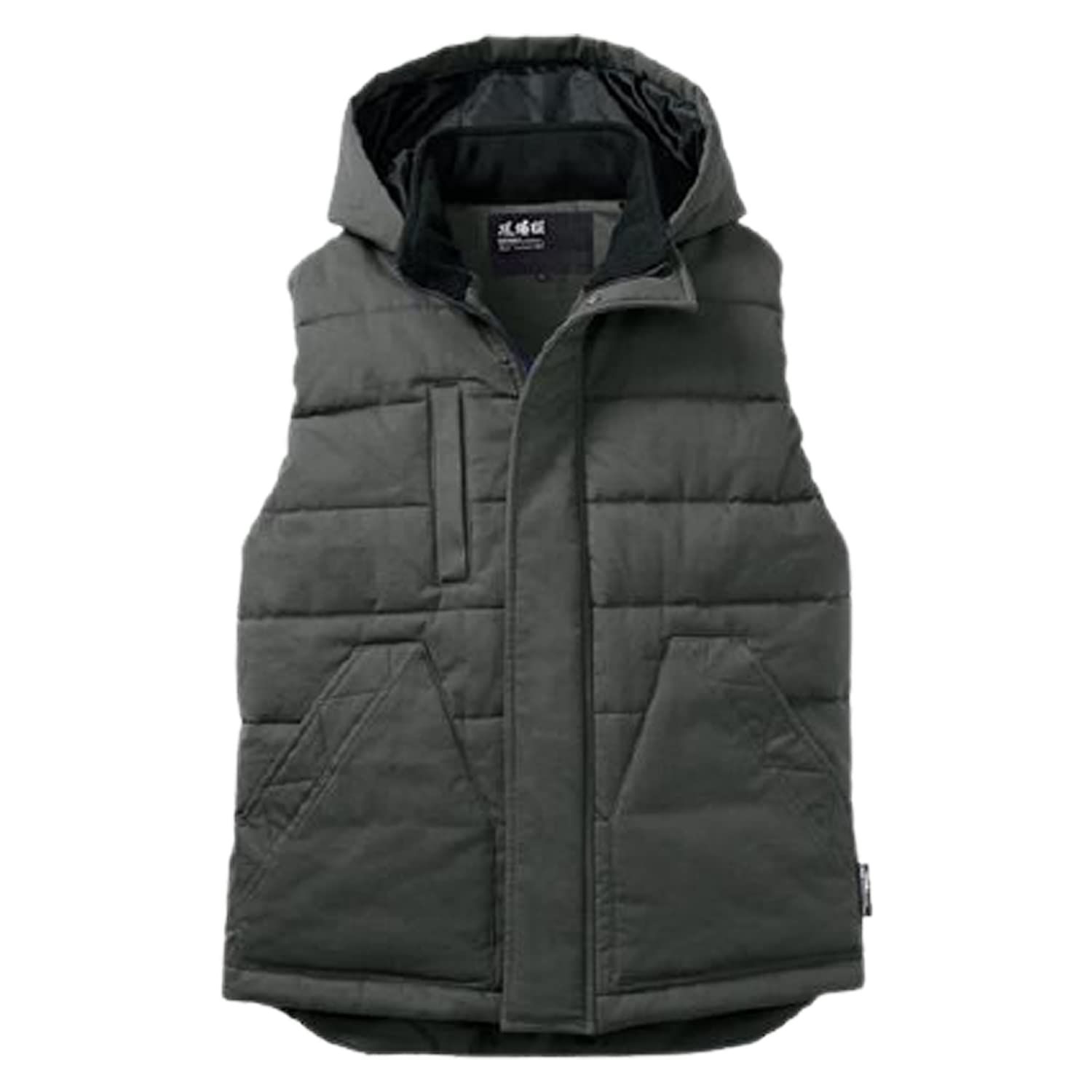 ジーベック 防寒 ベスト カジュアル 火に強い 綿 色 アーミーグリーン サイズ LL