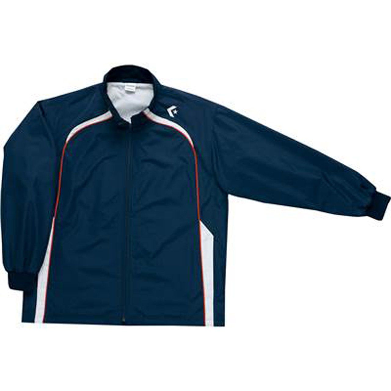 コンバース バスケ ジャケット ウォームアップジャケット 撥水 透湿 通気性 ネイビー ホワイト 日本 S 日本サイズS相当