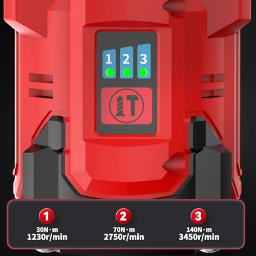 NAWIN ナウィン インパクトドライバー 16 8 V 最大トルク140 N?m 3モード 高回転 電動インパクトドライバー ブラシレスモーター 無段変速 充電式 DIY 日曜大工 家具の組立て LEDライト付 2 0 Ahバッテリー2つ f 06 ba 93 c