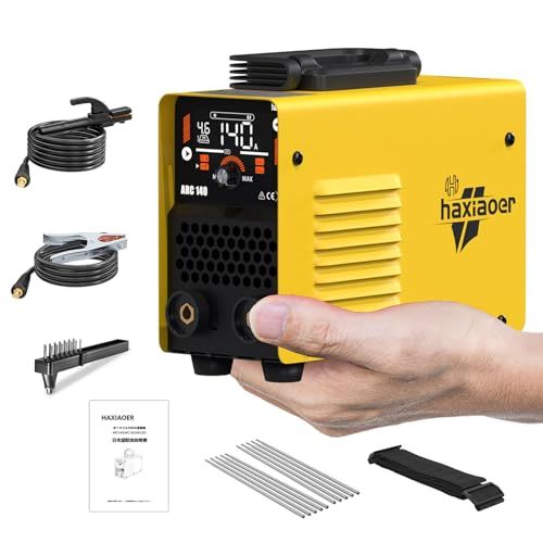 アーク溶接機 ARC 140 小型 溶接機 100 v 最大出力140 A ミニポータブル溶接機 1台2役 MMA LIFT TIG対応 液晶表示 インバーター溶接機 DIY 軽量 家庭用 初心者向け 日本語取扱説明書付き