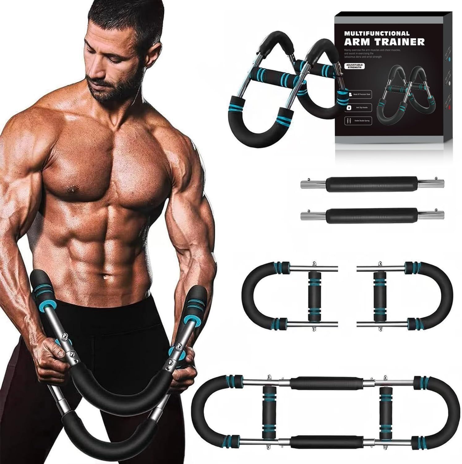 新昇級版モデル 】筋トレ アームバー エキスパンダー 大胸筋