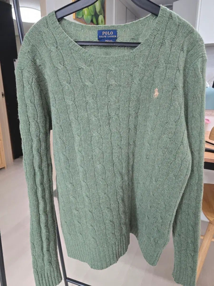 ポロラルフローレン ケーブルニット グリーン