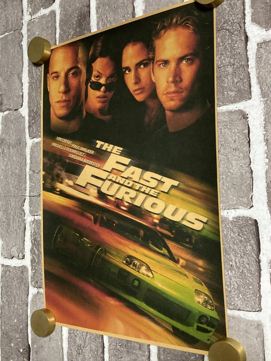 クラフト紙製 ポスター ワイルド・スピード （ヴィン・ディーゼル 主演