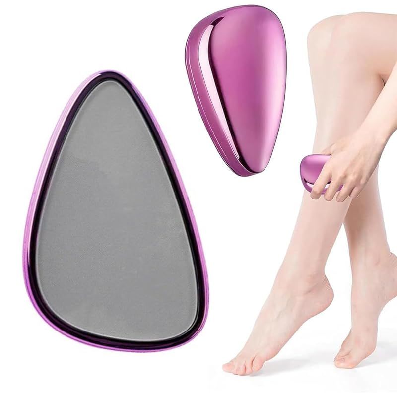 即納：脱毛器 擦るだけ 無痛 小型 軽量 クリスタルヘアイレイザー 角質