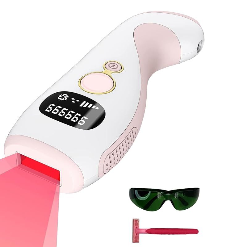 ZAPAL 99万照射 IPL光脱毛器 VIO対応 全身脱毛 家庭用脱毛器 5段階 フラッシュ脱毛 サングラス付き ムダ毛処理 全身適用 無痛脱毛 レディース メンズ 男女兼用 Cherry pink