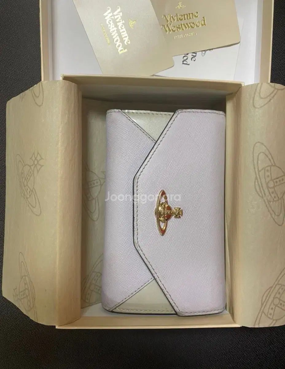 Vivienne Westwood ヴィヴィアン ウエストウッド 二つ折り財布 ライトパープル フルセット ボックス