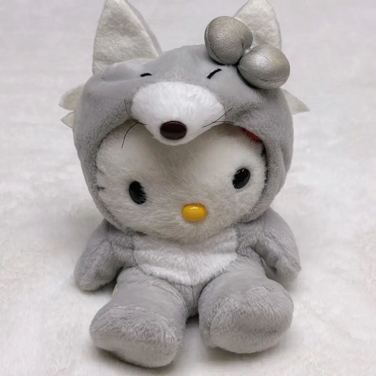 レトロキティー 動物 ハローキティ 狼ハローキティ 帽子が取れるハロー