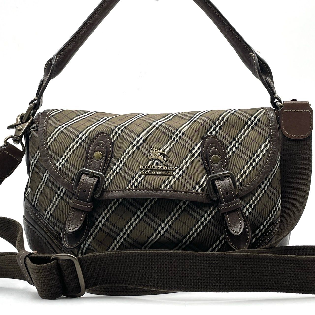 美品○ BURBERRY BLUELABEL バーバリーブルーレーベル 2way ショルダー 