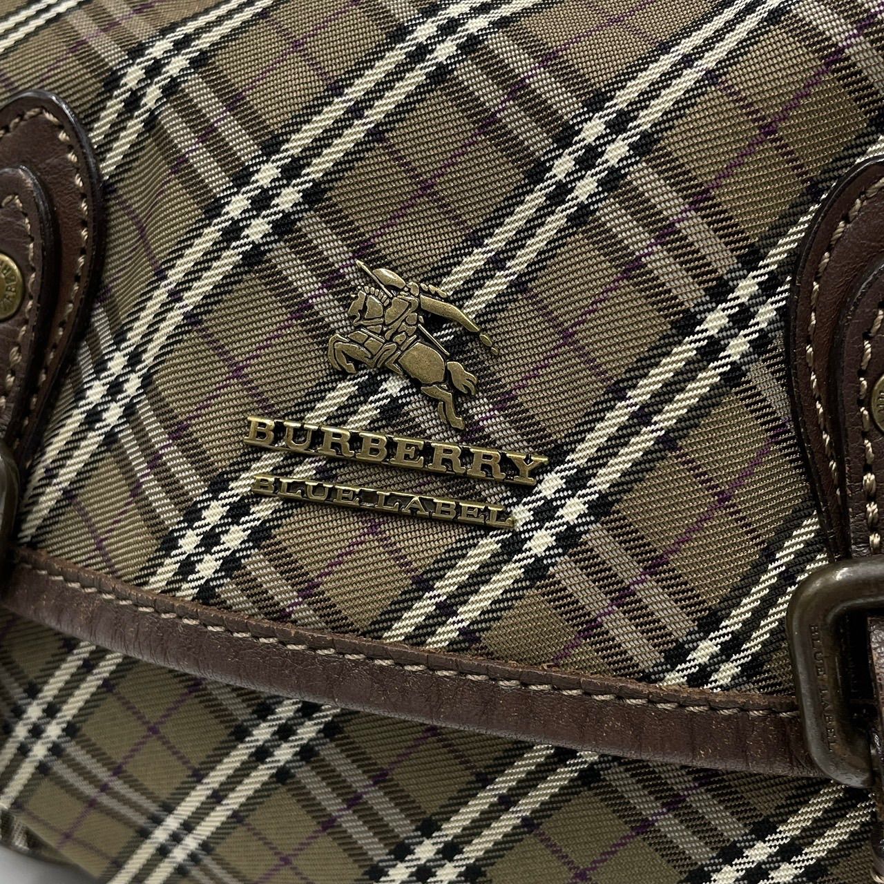 美品○ BURBERRY BLUELABEL バーバリーブルーレーベル 2way ショルダー 