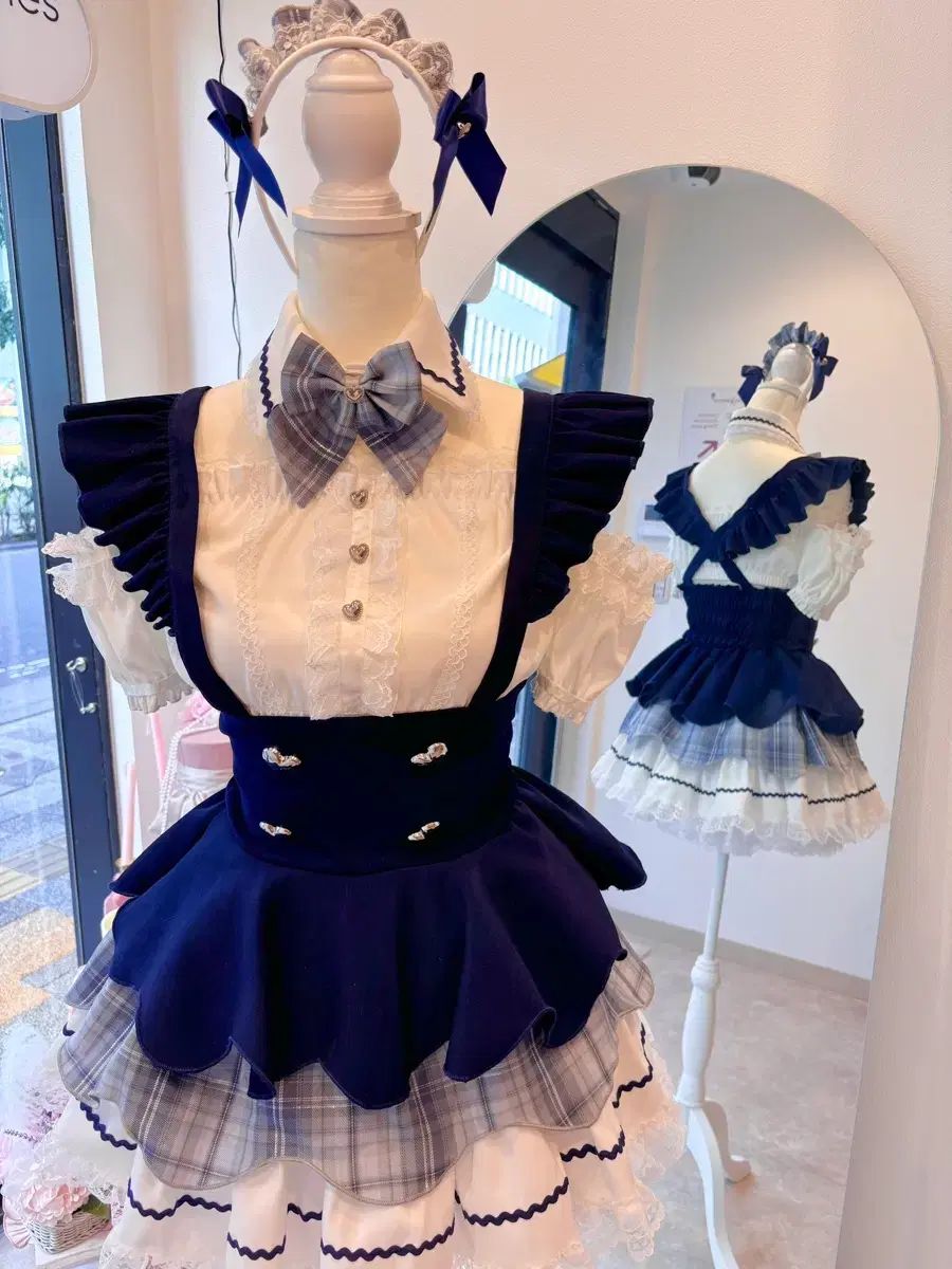 マリリン ネイビ ヒロイン メイド服 量産型 地雷系 イベント レディース地下アイドル