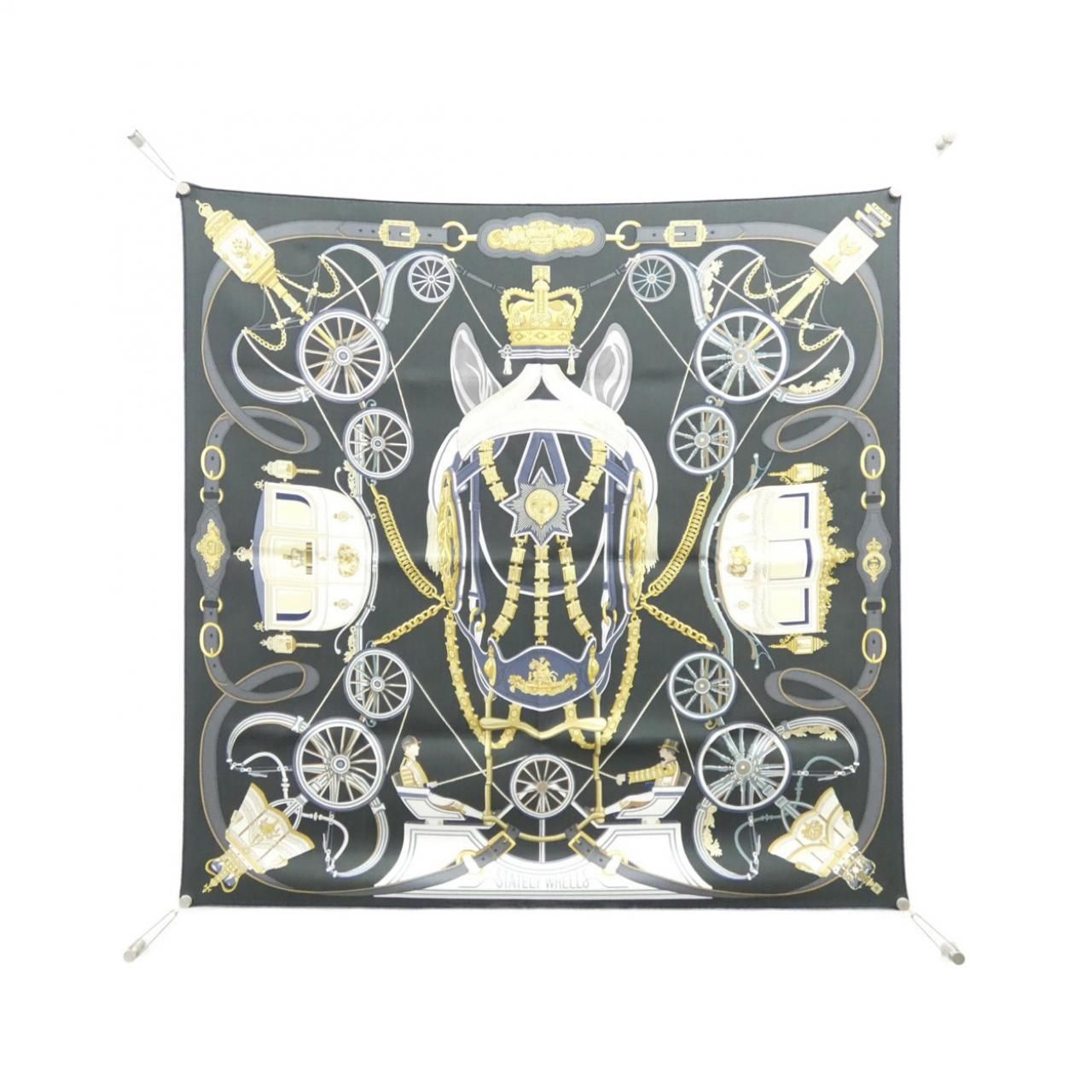 エルメス STATELY WHEELS カレ スカーフ