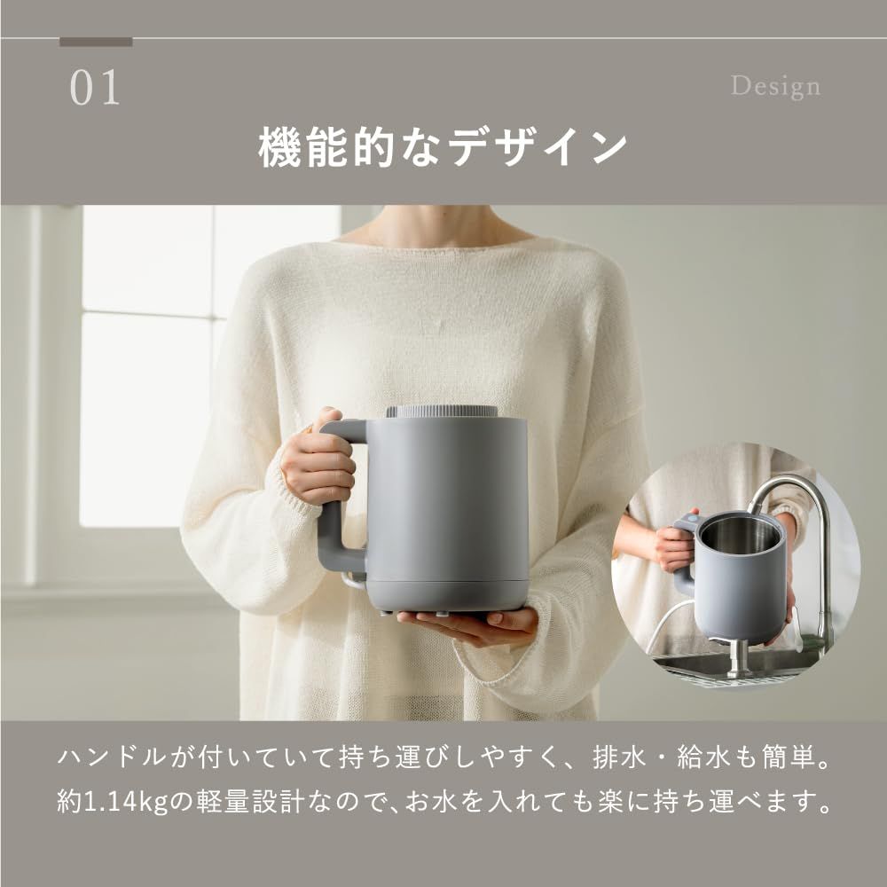 卓上加熱式除菌】LAViNO (ラビーノ) ホットモイスト スチーム式 卓上