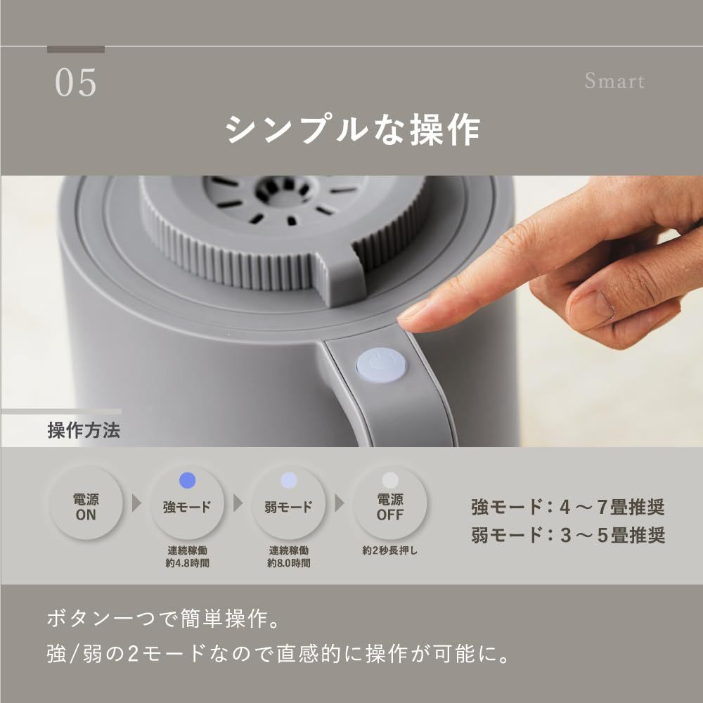 卓上加熱式除菌】LAViNO (ラビーノ) ホットモイスト スチーム式 卓上