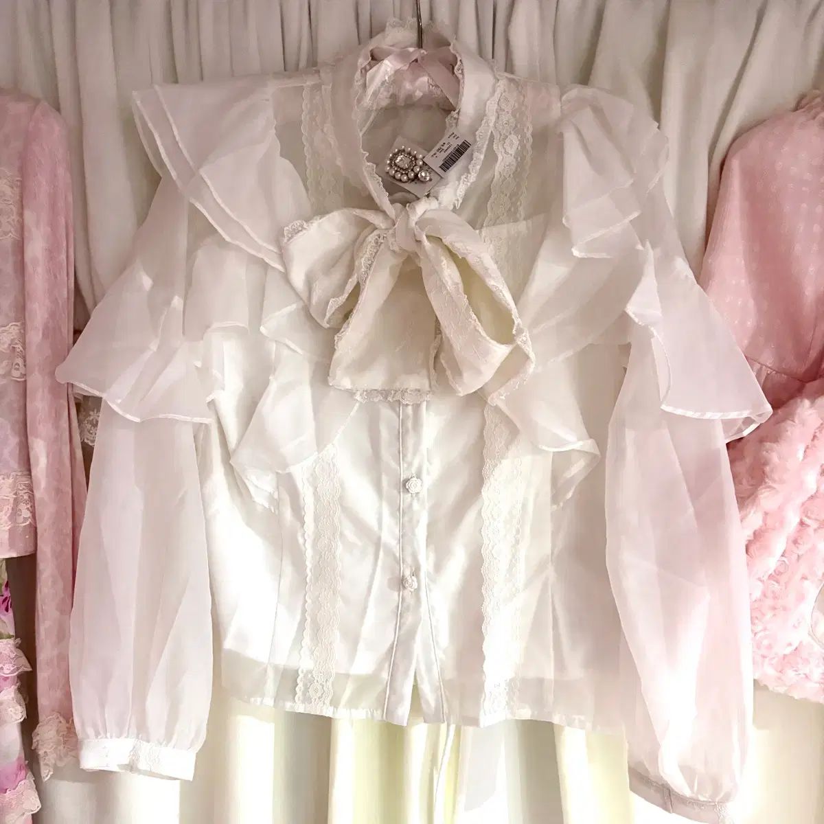 ロジータ rojita リー リボン ボウタイ ブラウス