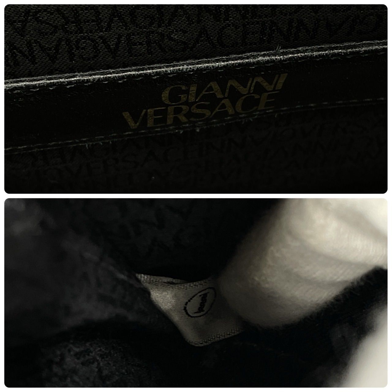 美品○ GIANNI VERSACE ジャンニヴェルサーチ ハンドバッグ サン