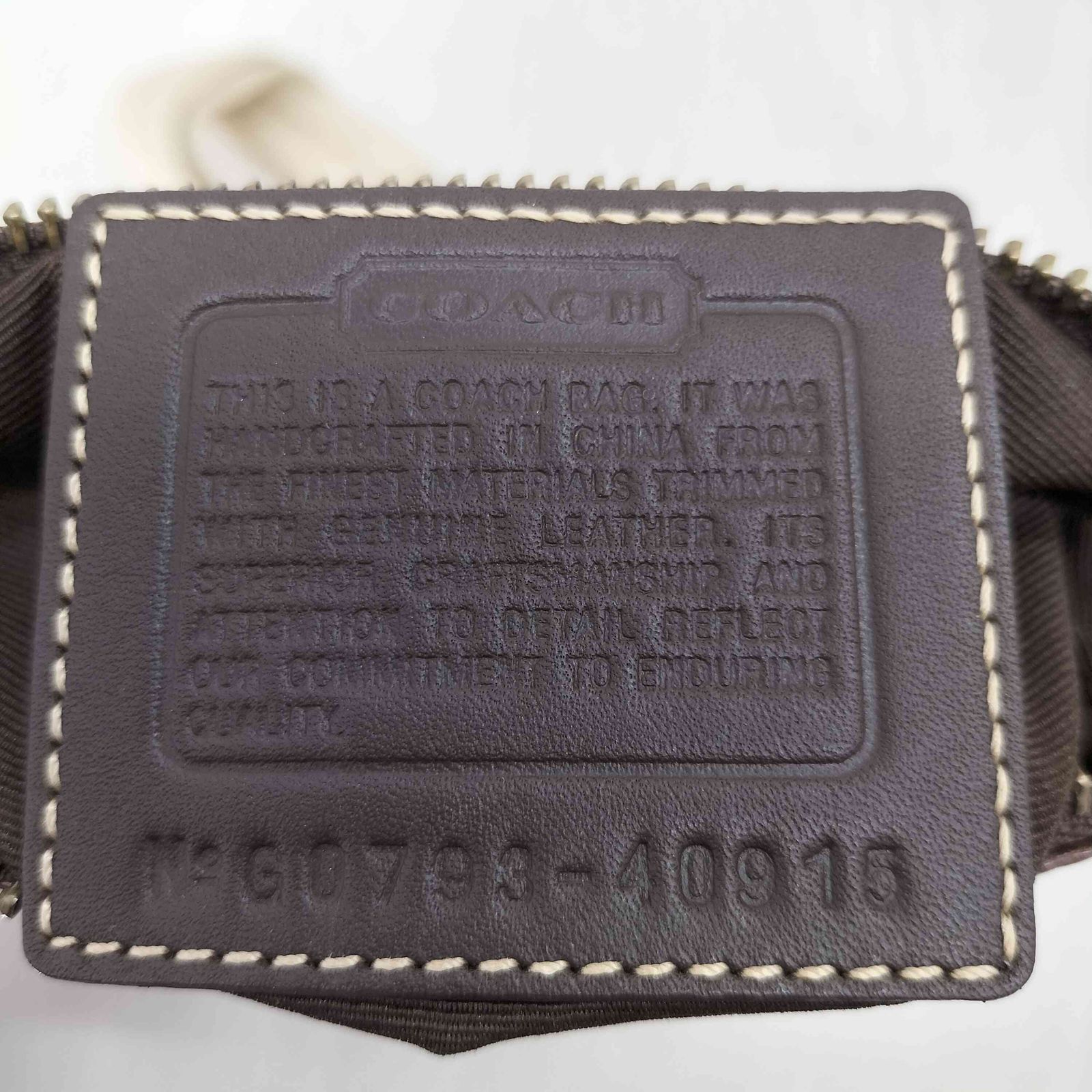 コーチ COACH シグネチャーロゴレザーパッチワークショルダーバッグ