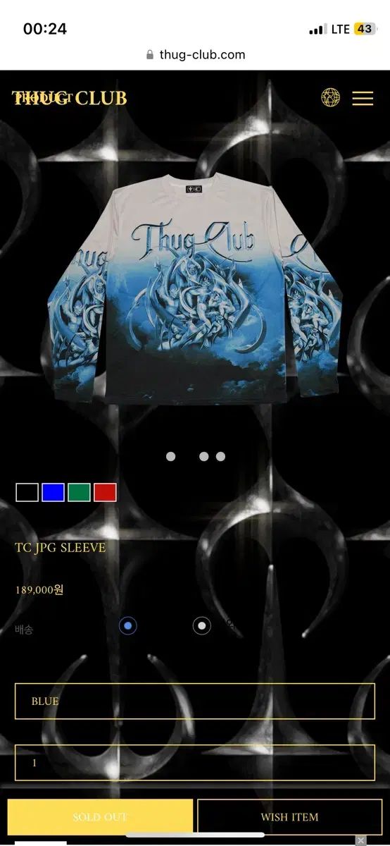 Thug Club TC JPG Sleeve Blue