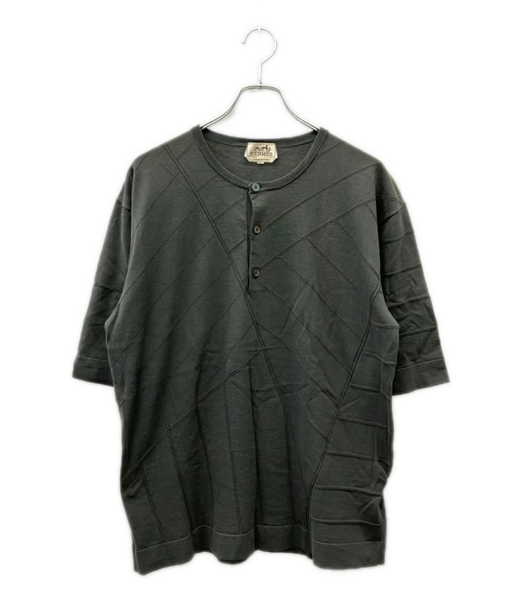 エルメス 半袖 ヘンリーネック シャツ メンズ SIZE L HERMES