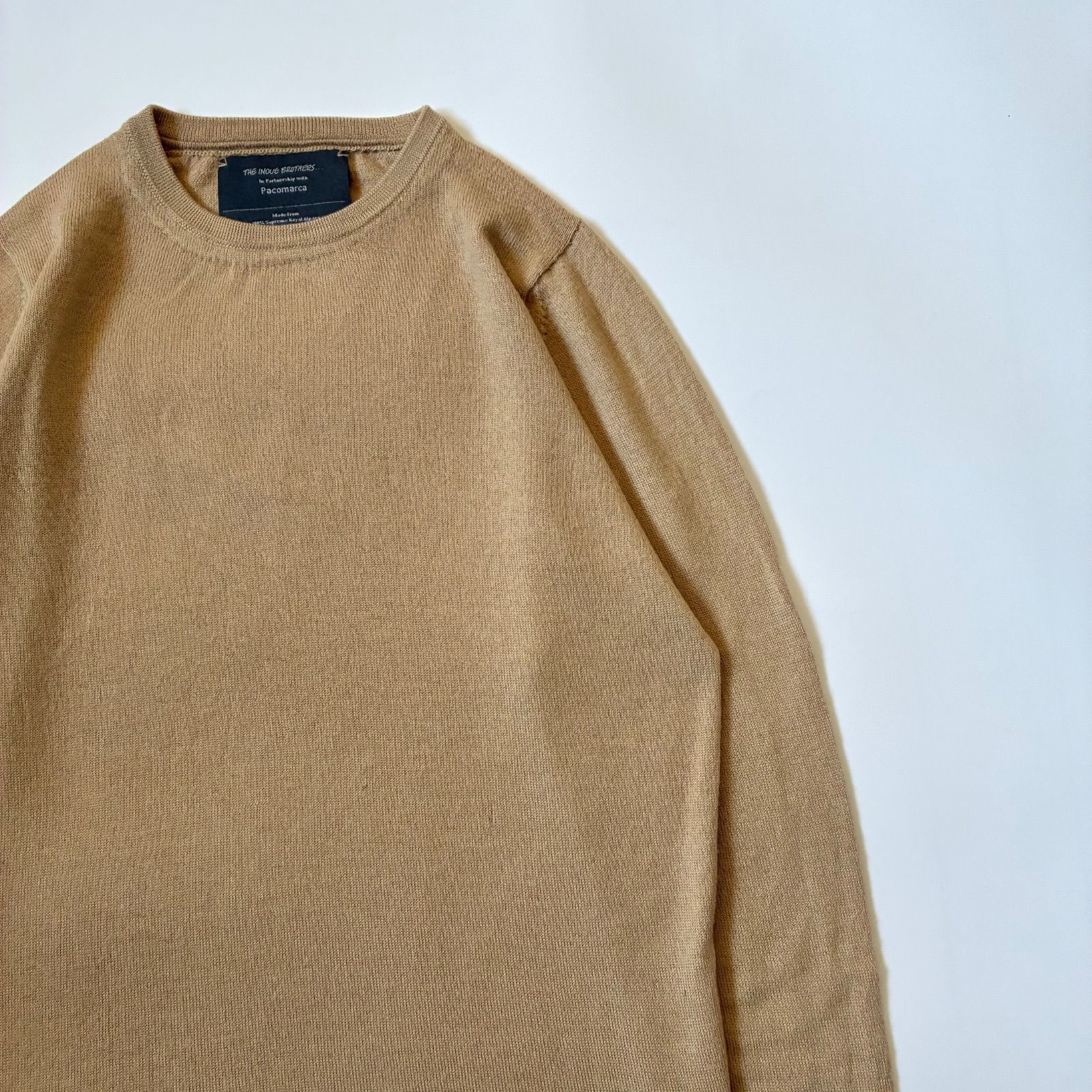 トップス THE INOUE BROTHERS supreme  Alpaca THE INOUE BROTHERS / Supreme Royal Alpaca CREWNECK KNIT - メルカリ