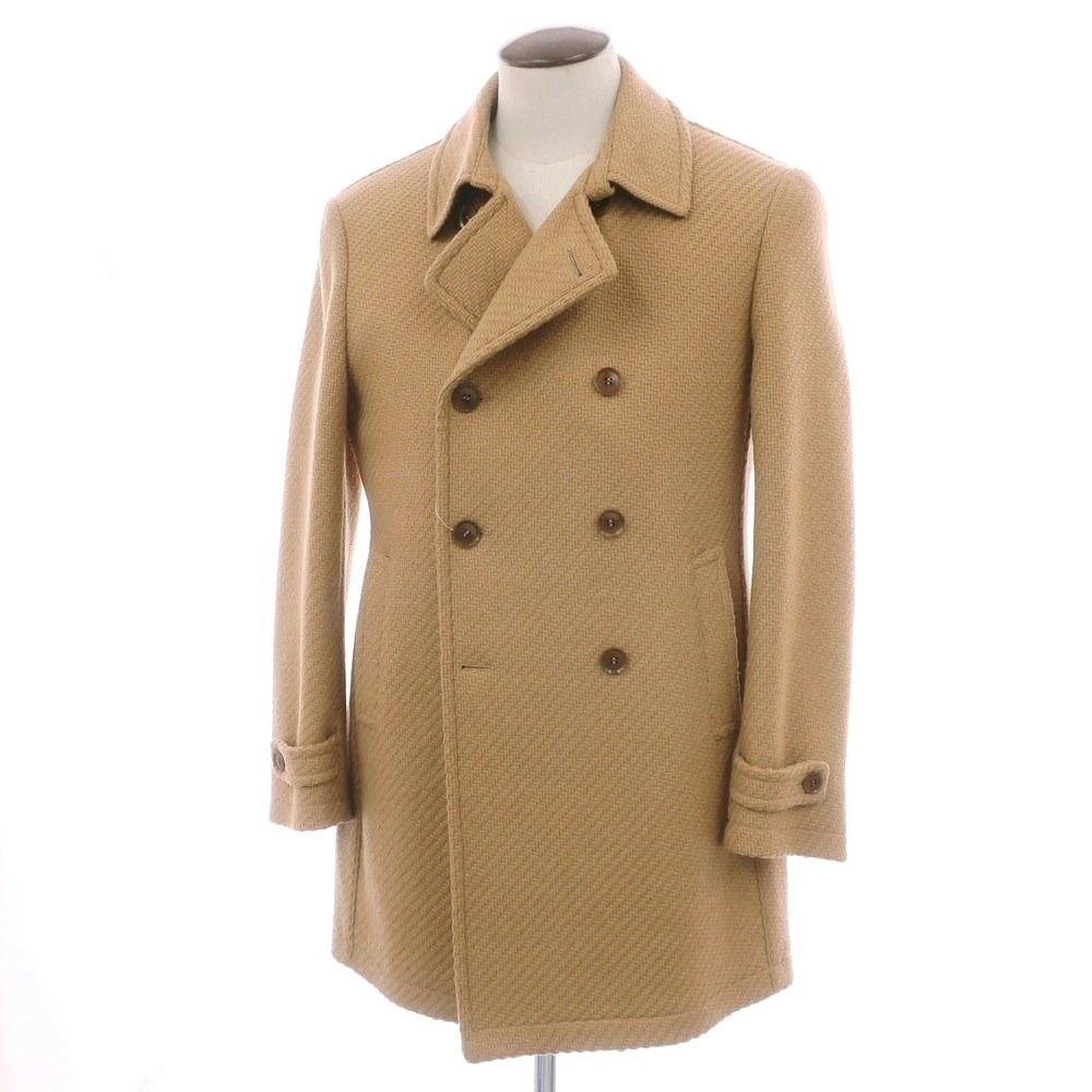 タリアトーレ CHARLIE ウールナイロン ピーコート ベージュ サイズ50 メンズ