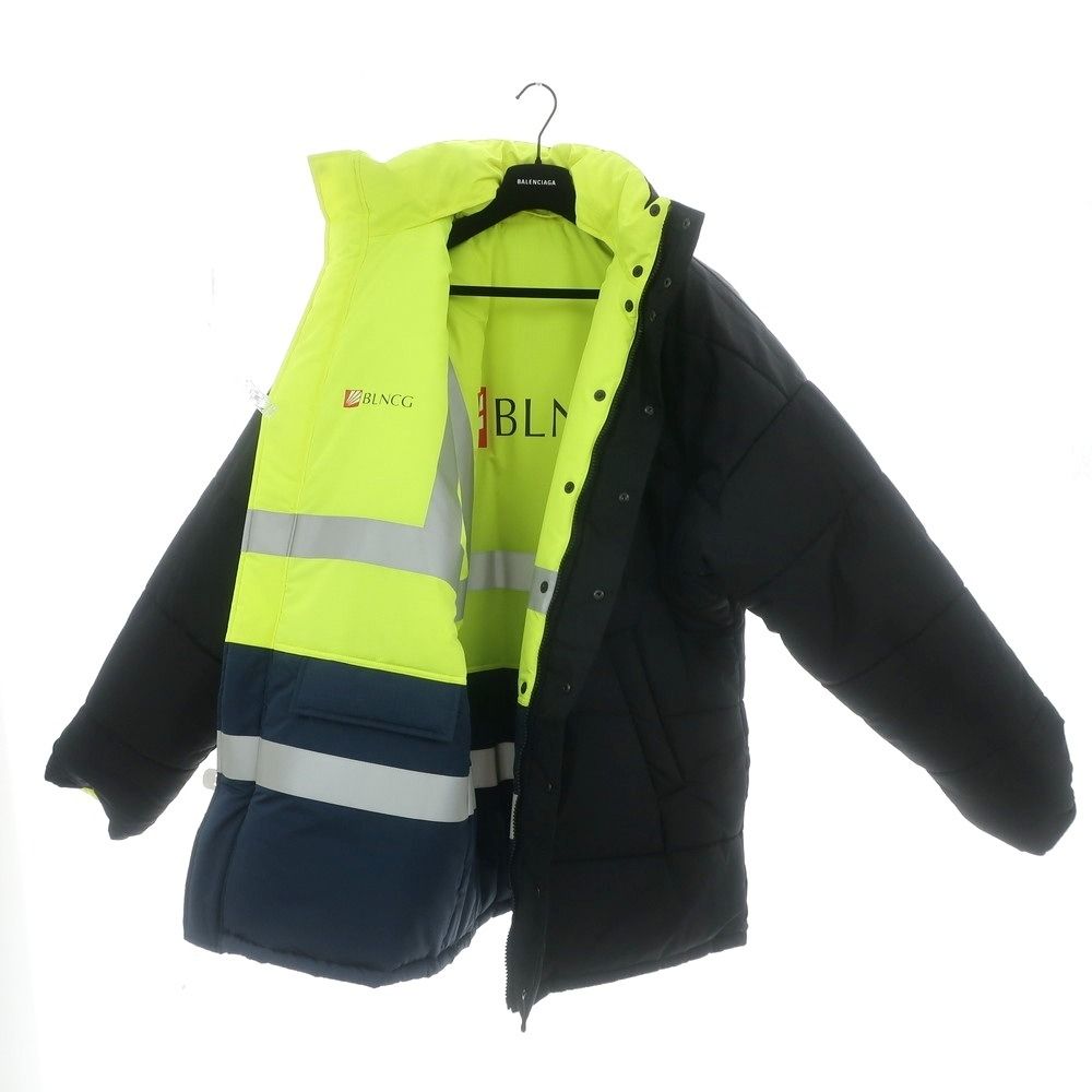 中古】バレンシアガ BALENCIAGA リバーシブル ポリエステル 中綿コート
