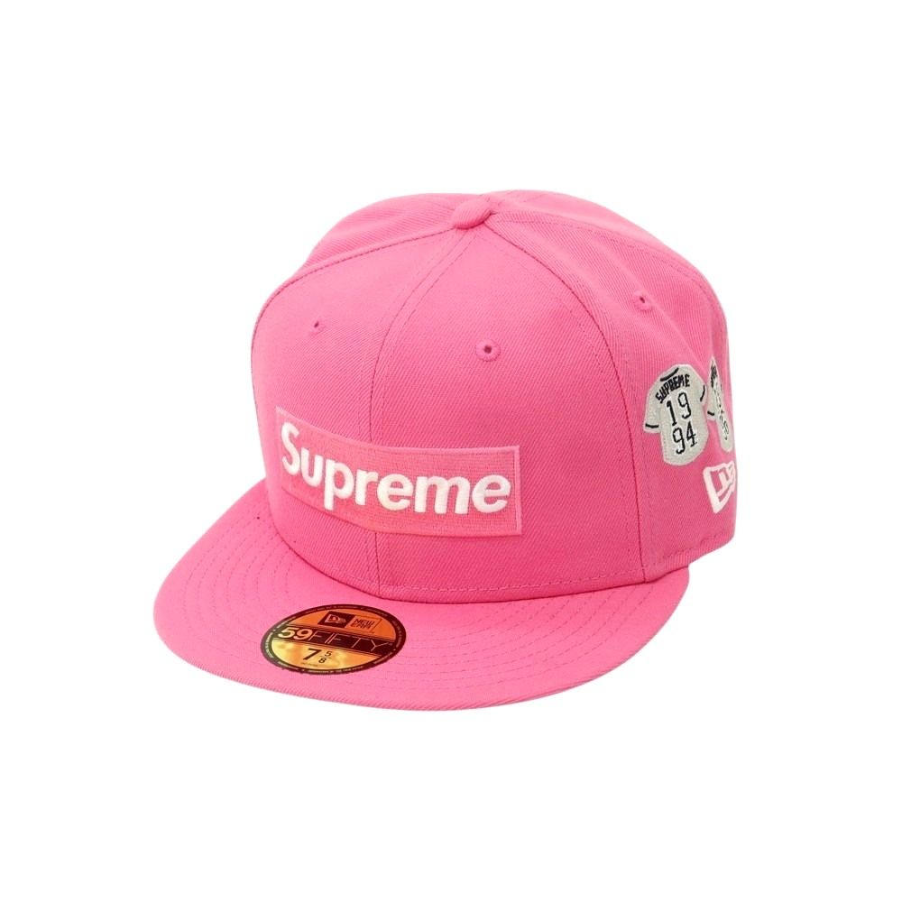 シュプリーム Supreme 春夏 Jerseys Box Logo Era ポリエステル キャップ ピンク サイズ7 5 8 メンズ