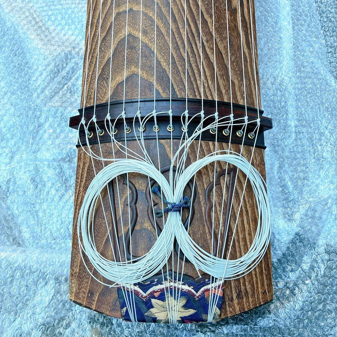 【超高級】　13弦　くり甲　見事な木彫り 超高級】 13弦 くり甲 見事な木彫り 超高級】 13弦 くり甲 見事